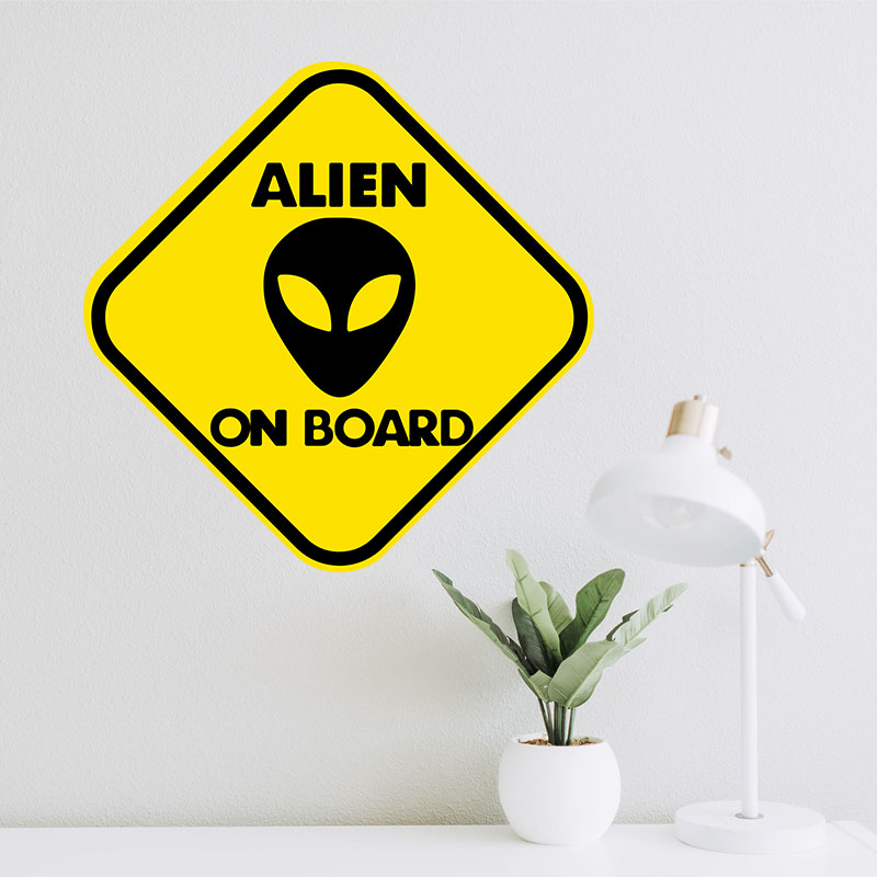 Αυτοκόλλητο τοίχου Alien on board
